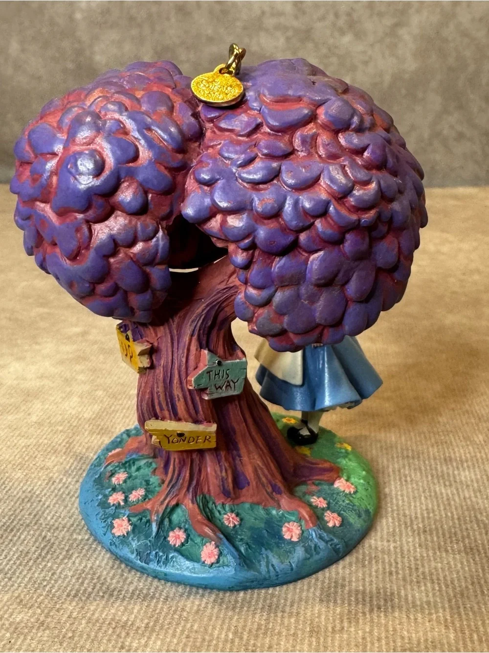 Alice in Wonderland With Cheshire Cat In Tree Disney Sketchbook 2014 Ornament